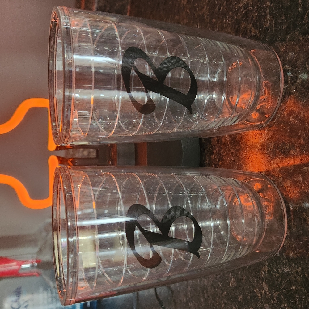 Black Monogrammed Tumblers